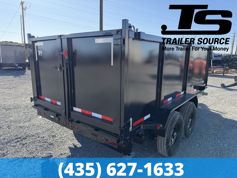 7x14 Top Hat DE Dump Trailer - 48" Sides - 14K GVWR -