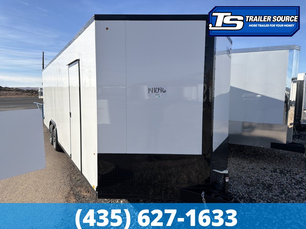 8.5x26 Look Element SE Enclosed Cargo Trailer - 7'0" Interior - 10K GVWR - Alloy Wheels, Black Out Package, Lower Cabinet, Rubber Coin Floor, Upper Cabinet, Vinyl Ceiling, Vinyl Wa