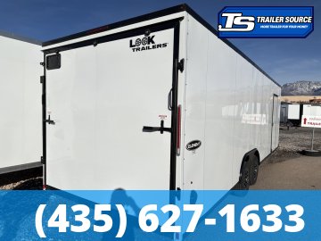 8.5x26 Look Element SE Enclosed Cargo Trailer - 7'0" Interior - 10K GVWR - Alloy Wheels, Black Out Package, Lower Cabinet, Rubber Coin Floor, Upper Cabinet, Vinyl Ceiling, Vinyl Wa