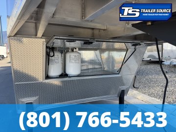 8.5x38 Alcom All Sport Gooseneck Enclosed Aluminum Snowmobile Trailer - 7'0" Interior - 14K GVWR - 110V Power, Battery, D-Rings, Dovetail, Gooseneck, Heater, Roof Vent, RV Door, Sc
