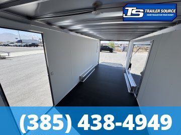 8.5x24 Alcom EZ Hauler Premium Aluminum Enclosed Car Hauler Trailer - 10K GVWR -