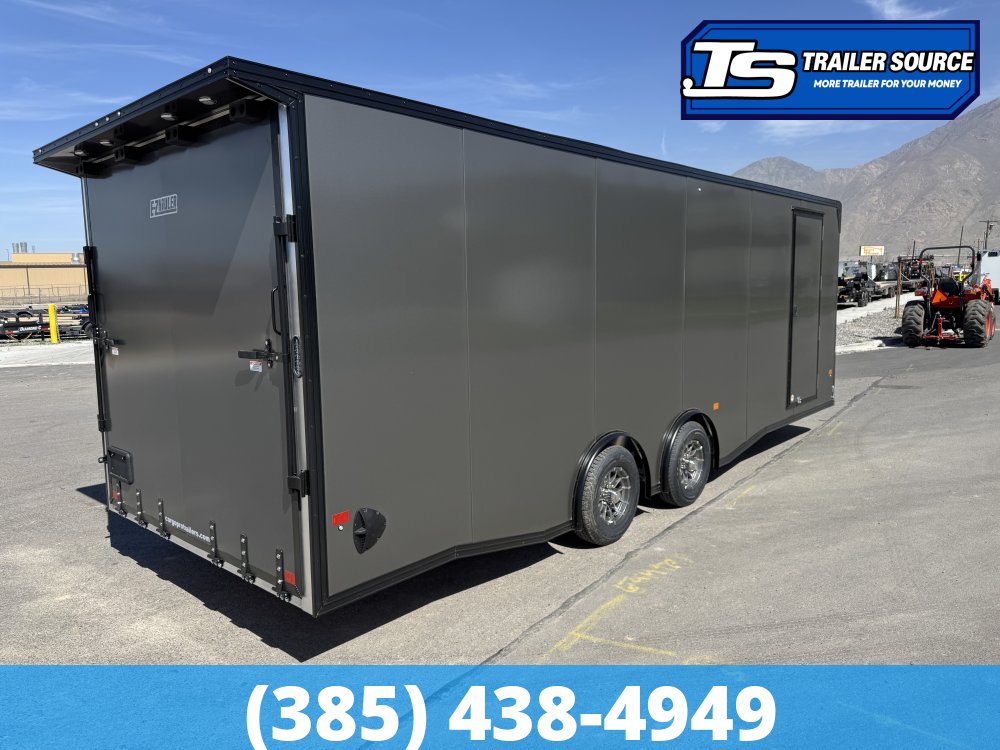 8.5x24 Alcom EZ Hauler Premium Aluminum Enclosed Car Hauler Trailer - 10K GVWR -
