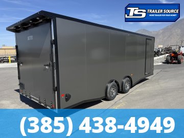 8.5x24 Alcom EZ Hauler Premium Aluminum Enclosed Car Hauler Trailer - 10K GVWR -