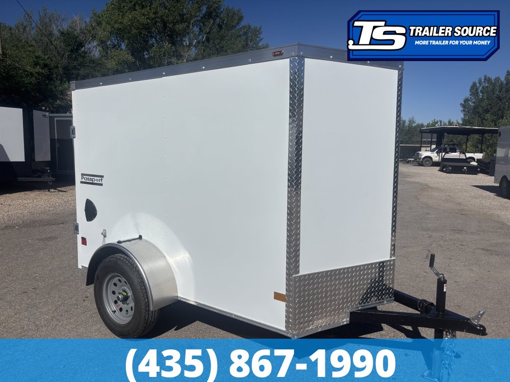5x8 Haulmark Passport Enclosed Cargo Trailer - 5'6" Interior - 3.5K GVWR - .080 PolyCor, Rear Swing Door