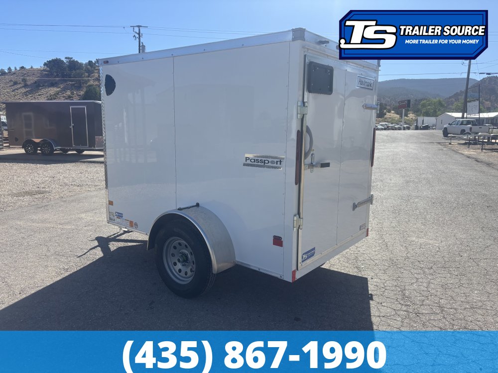 5x8 Haulmark Passport Enclosed Cargo Trailer - 5'6" Interior - 3.5K GVWR - .080 PolyCor, Rear Swing Door