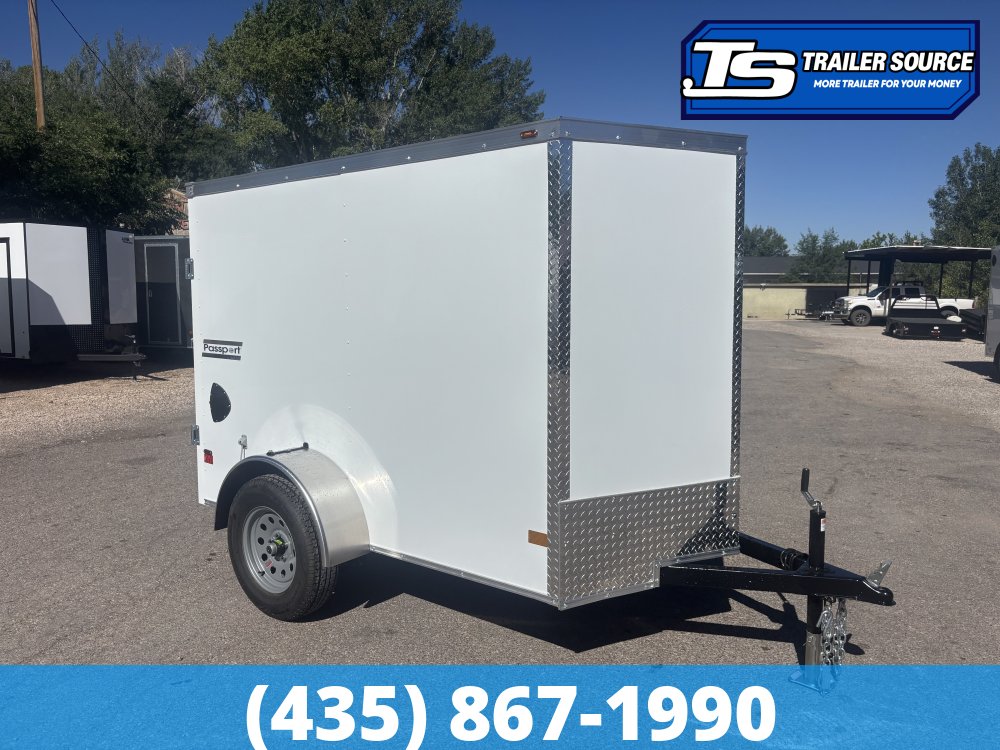 5x8 Haulmark Passport Enclosed Cargo Trailer - 5'6" Interior - 3.5K GVWR - .080 PolyCor, Rear Swing Door