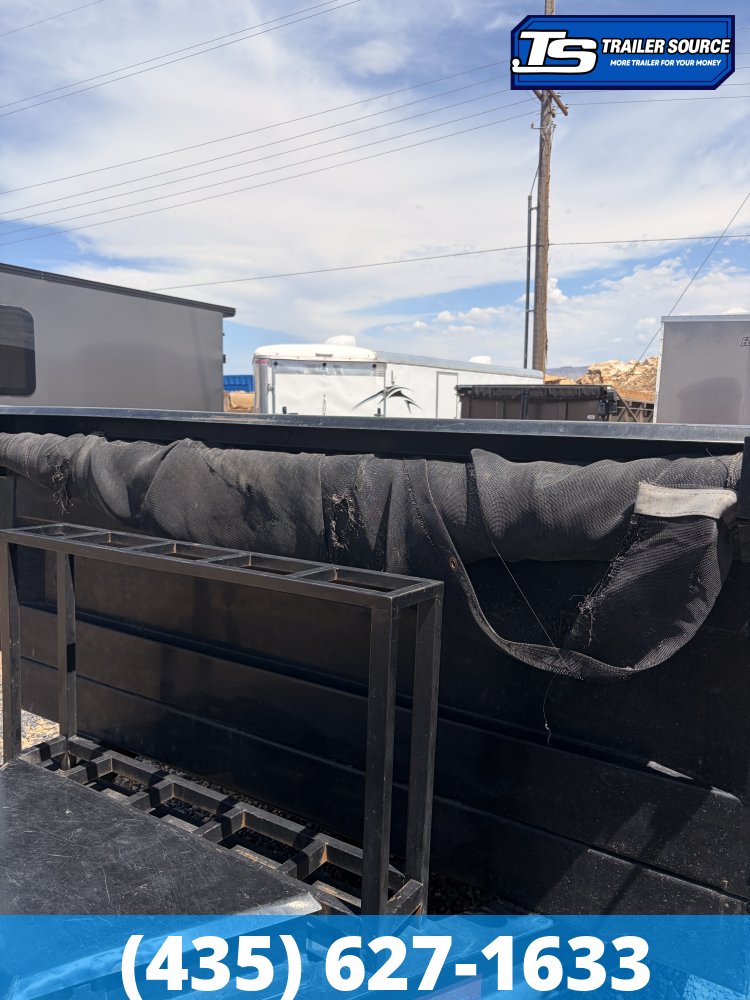 7x14 Iron Bull DWB Dump Trailer - 14K GVWR - 14 Ply Tires