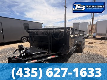7x14 Iron Bull DWB Dump Trailer - 14K GVWR - 14 Ply Tires
