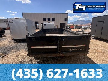 7x14 Iron Bull DWB Dump Trailer - 14K GVWR - 14 Ply Tires