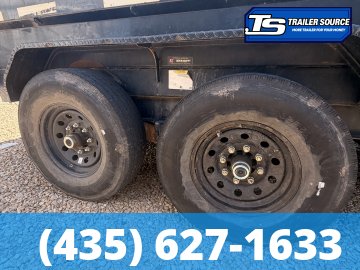 7x14 Iron Bull DWB Dump Trailer - 14K GVWR - 14 Ply Tires