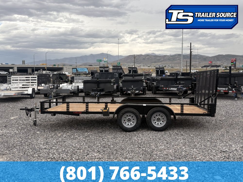 7x16 Echo EA-16-15T Utility Trailer - 7K GVWR - Tire Chocks