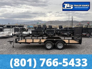 7x16 Echo EA-16-15T Utility Trailer - 7K GVWR - Tire Chocks