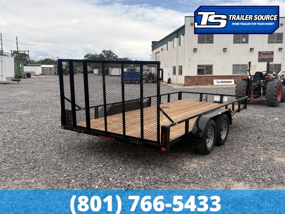 7x16 Echo EA-16-15T Utility Trailer - 7K GVWR - Tire Chocks