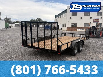 7x16 Echo EA-16-15T Utility Trailer - 7K GVWR - Tire Chocks