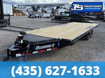 8.5x24 Diamond C DEC 207 Deckover Equipment Trailer - 15.5K GVWR -