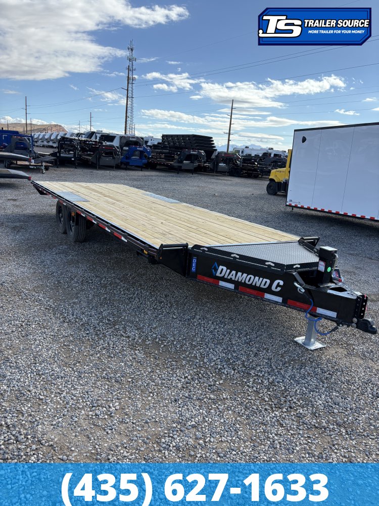 8.5x24 Diamond C DEC 207 Deckover Equipment Trailer - 15.5K GVWR -