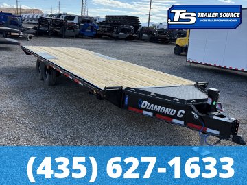 8.5x24 Diamond C DEC 207 Deckover Equipment Trailer - 15.5K GVWR -