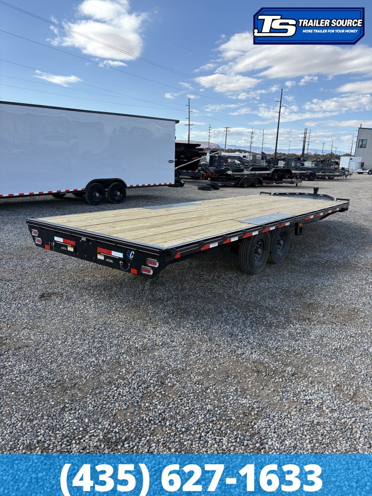 8.5x24 Diamond C DEC 207 Deckover Equipment Trailer - 15.5K GVWR -