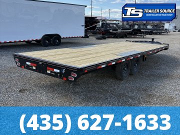 8.5x24 Diamond C DEC 207 Deckover Equipment Trailer - 15.5K GVWR -