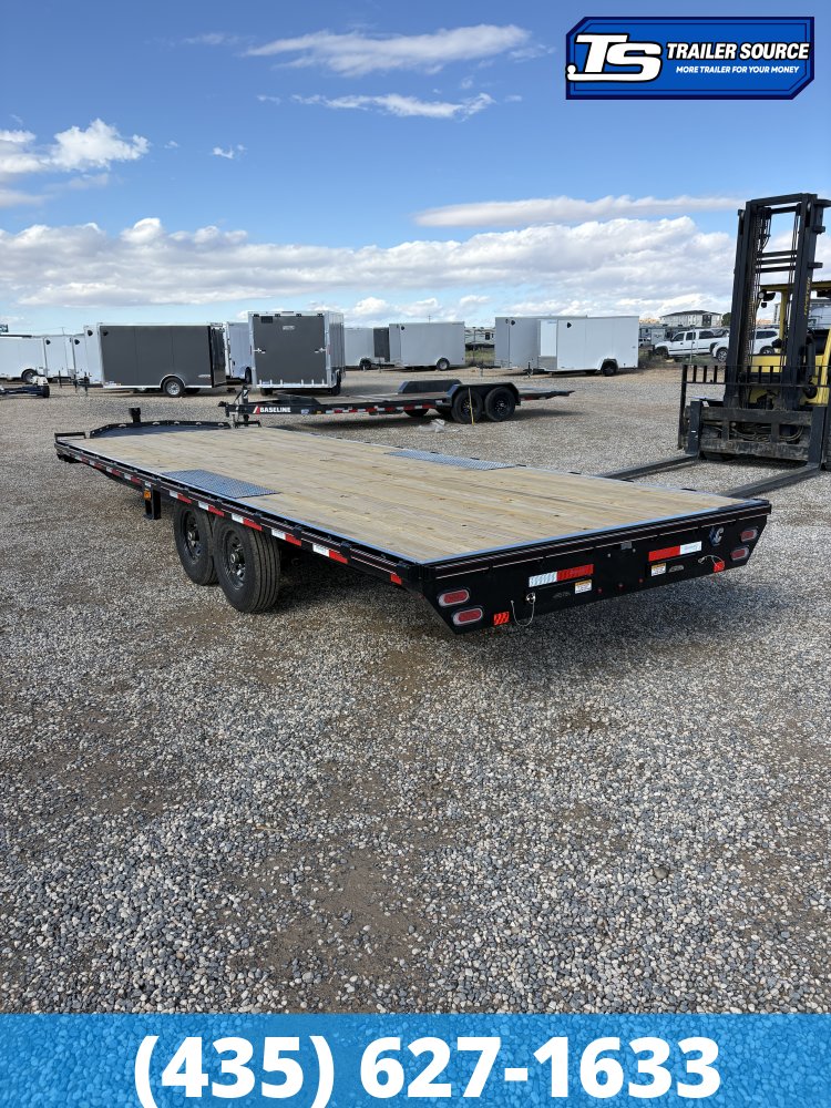8.5x24 Diamond C DEC 207 Deckover Equipment Trailer - 15.5K GVWR -