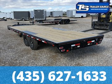 8.5x24 Diamond C DEC 207 Deckover Equipment Trailer - 15.5K GVWR -