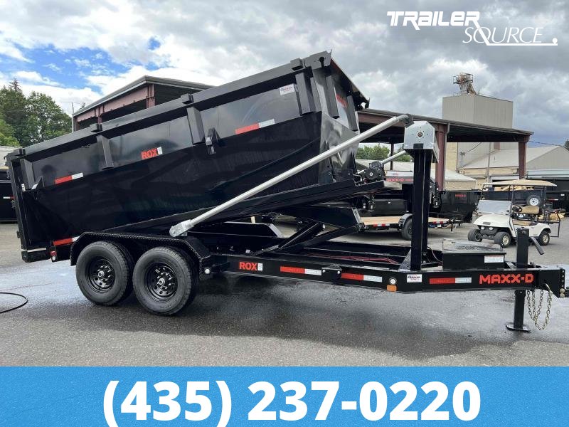 KSL 7x14 Maxx-D ROX Roll Off Dumpster w/ 3 Bins Package Bumper 14K Roll Off Trailer-Bin Package