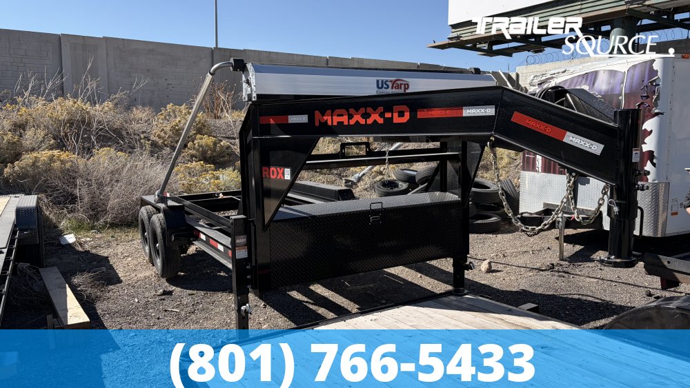 7x14 Maxx-D ROX Gooseneck Roll Off Dumpster Trailer 14K