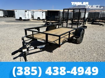 5x10 Top Hat Single Axle Utility