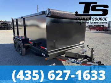 7x14 Top Hat DE Dump Trailer - 48" Sides - 14K GVWR -