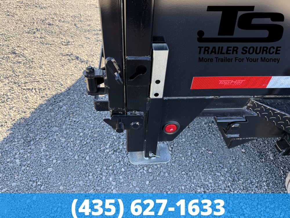 7x14 Top Hat DE Dump Trailer - 48" Sides - 14K GVWR -