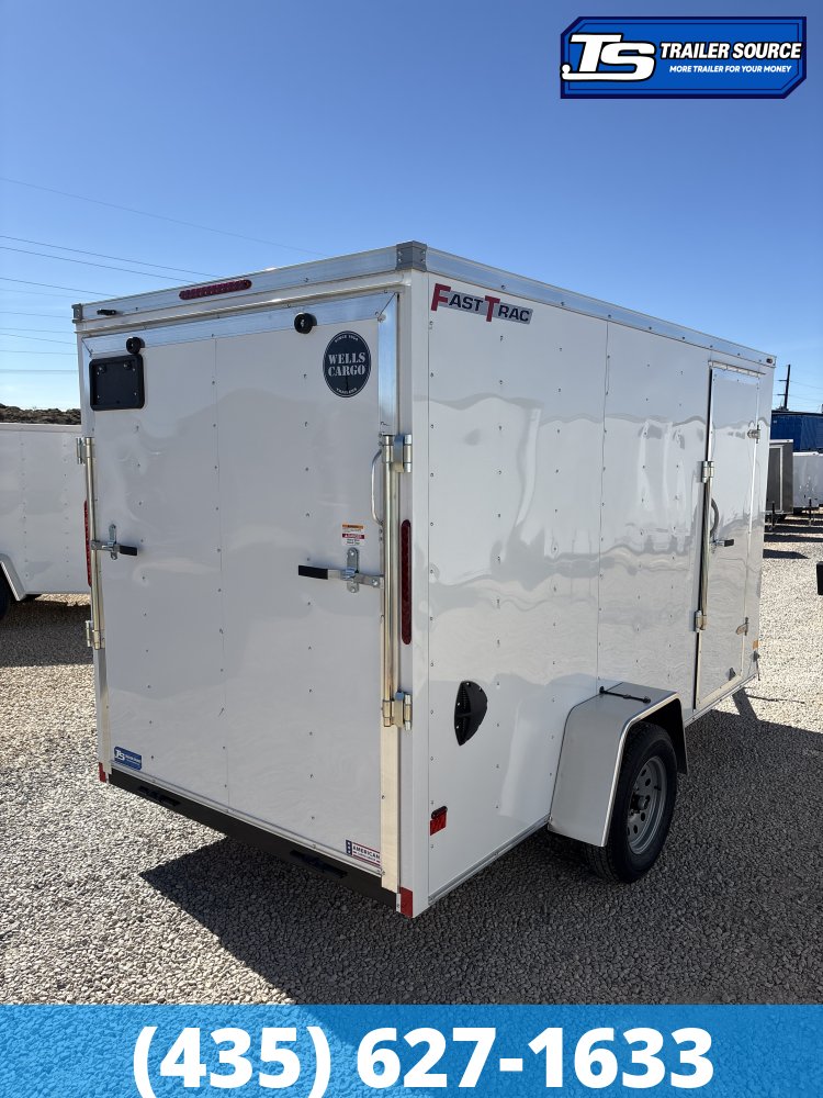 6x12 Wells Cargo FastTrac Enclosed Cargo Trailer - 6'6" Interior - 3.5K GVWR -