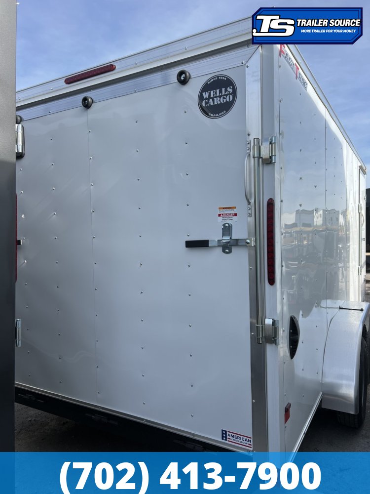 7x16 Wells Cargo FastTrac Enclosed Cargo Trailer - 6'6" Interior - 7K GVWR -