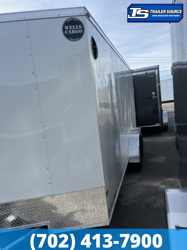 7x16 Wells Cargo FastTrac Enclosed Cargo Trailer - 6'6" Interior - 7K GVWR -