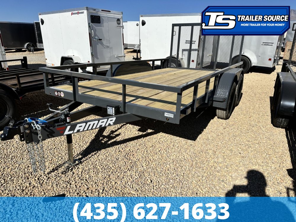7x16 Lamar UC Tandem Axle Utility Trailer - 7K GVWR -