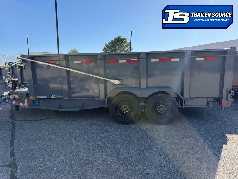 7x16 Diamond C LPT 208 Dump Trailer - 44" Sides - 18K GVWR - 18 Ply Tires, Hydraulic Jack(s)