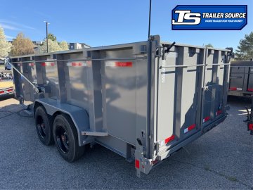 7x16 Diamond C LPT 208 Dump Trailer - 44" Sides - 18K GVWR - 18 Ply Tires, Hydraulic Jack(s)