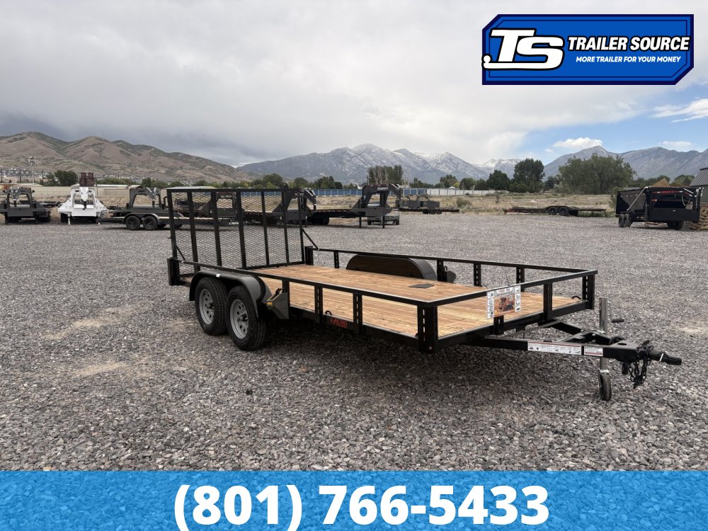 7x16 Echo EA-16-15T Utility Trailer - 7K GVWR - Tire Chocks