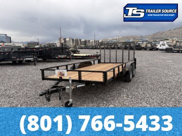 7x16 Echo EA-16-15T Utility Trailer - 7K GVWR - Tire Chocks