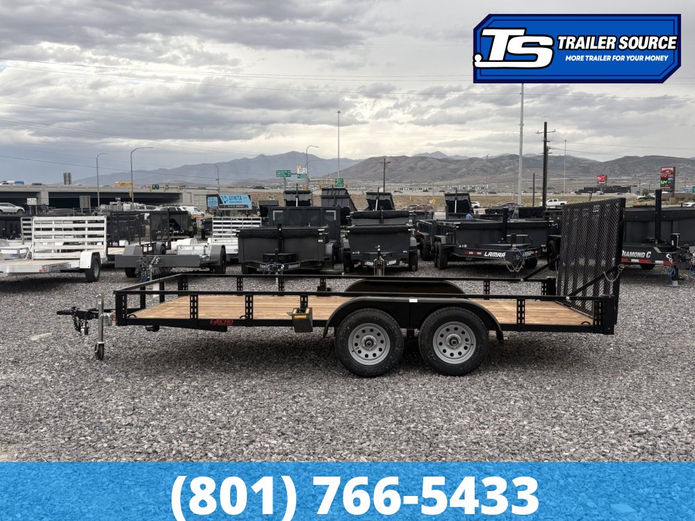 7x16 Echo EA-16-15T Utility Trailer - 7K GVWR - Tire Chocks