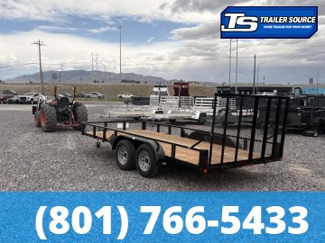 7x16 Echo EA-16-15T Utility Trailer - 7K GVWR - Tire Chocks