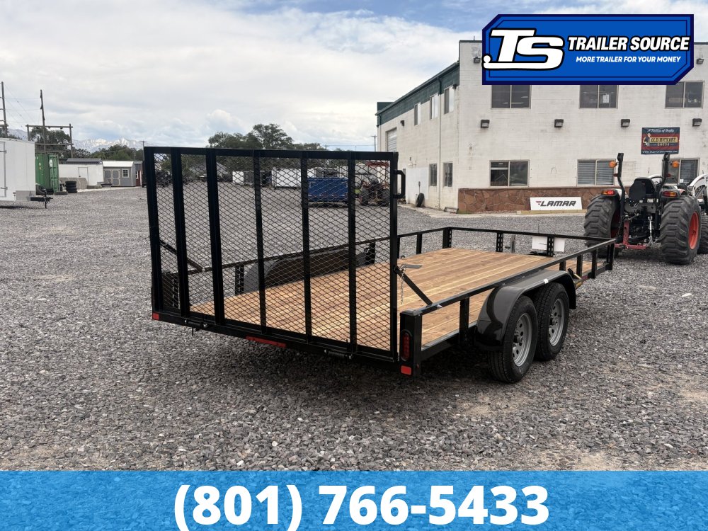 7x16 Echo EA-16-15T Utility Trailer - 7K GVWR - Tire Chocks