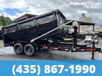 KSL 7x14 Maxx-D ROX Roll Off Dumpster w/ 3 Bins Package Bumper 14K Roll Off Trailer-Bin Package