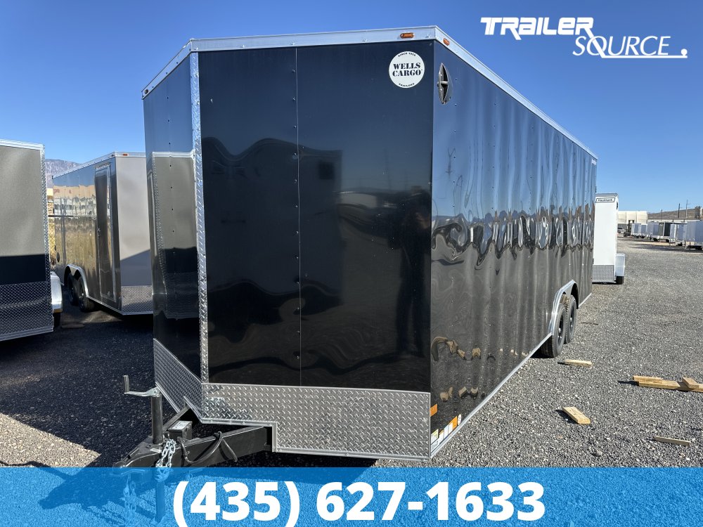 8.5x24 Wells Cargo Fast Trac Deluxe 7'6" Interior 10K Tandem Axle Enclosed Cargo