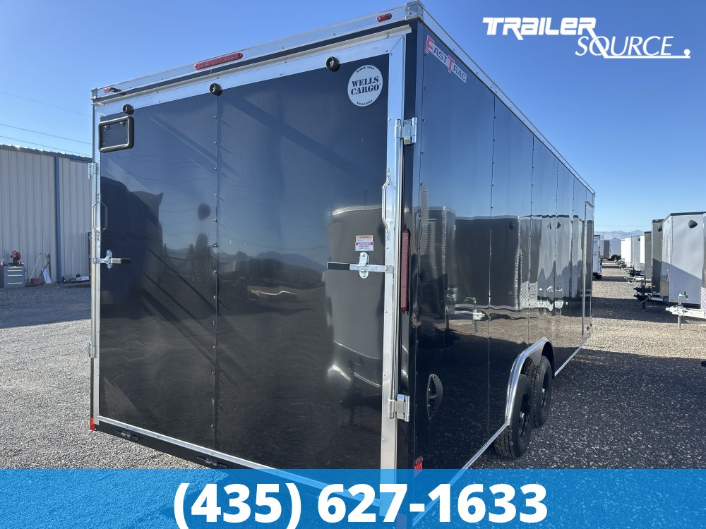 8.5x24 Wells Cargo Fast Trac Deluxe 7'6" Interior 10K Tandem Axle Enclosed Cargo