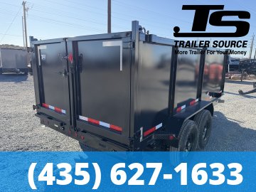 7x14 Top Hat DE Dump Trailer - 48" Sides - 14K GVWR -