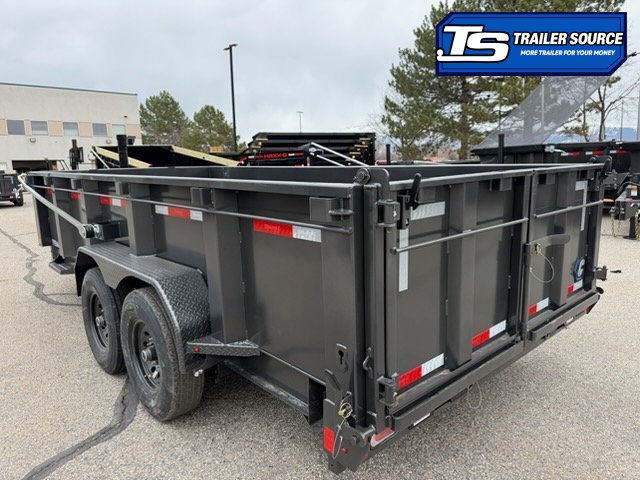7x16 Diamond C LPT 207 Dump Trailer - 32" Sides - 15.5K GVWR - 14 Ply Tires, Long Arm Tarp