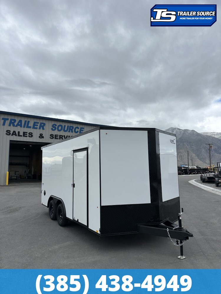 8.5x16 Look ST DLX Enclosed Cargo Trailer - 7'0" Interior - 7K GVWR - .080 PolyCor, Black Out Package, Rear Spoiler w/ Load Lights