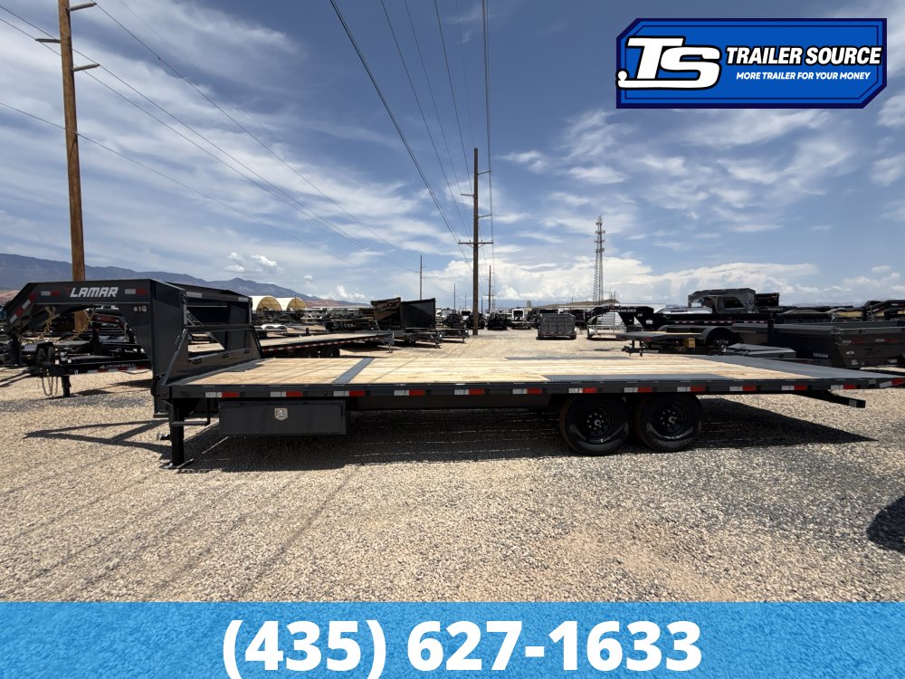 8.5x26 Lamar FA Gooseneck Deckover Tilt Trailer - 14K GVWR -