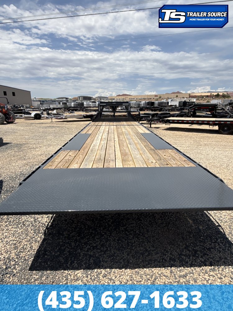 8.5x26 Lamar FA Gooseneck Deckover Tilt Trailer - 14K GVWR -