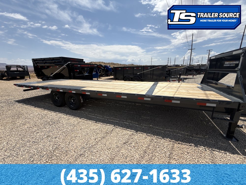 8.5x26 Lamar FA Gooseneck Deckover Tilt Trailer - 14K GVWR -